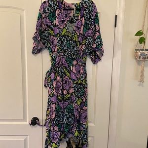 Melissa McCarthy Seven Floral Wrap Dress 3x